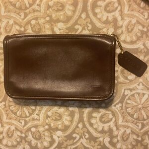 Coach Leather Vintage Chunky Case Clutch Bag